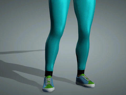 Instrutora de fitness feminina sexy Modelo 3D