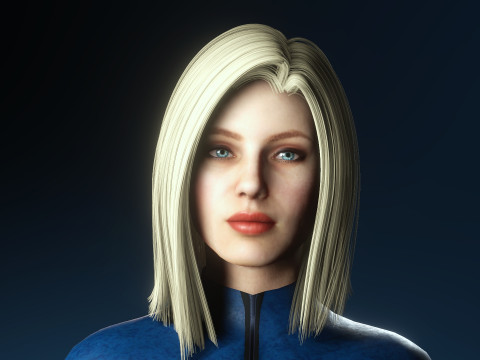 Onzichtbare vrouw Susan Storm 3D Model