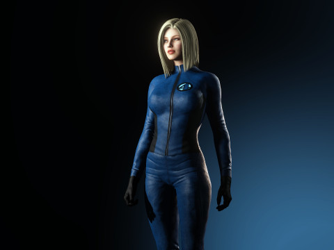 Onzichtbare vrouw Susan Storm 3D Model