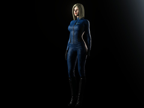 Onzichtbare vrouw Susan Storm 3D Model