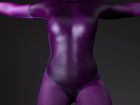 Female Diver 3D Model
