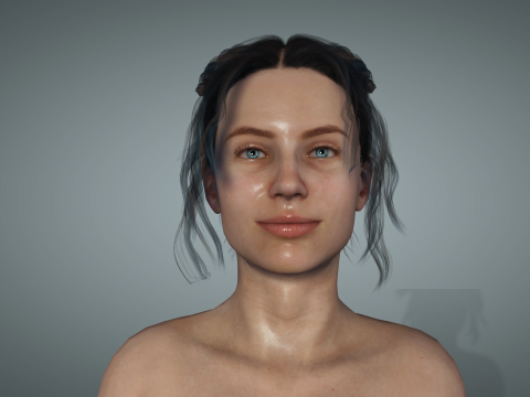 Realistic Sexy Girl Eva with Dancing Animation 3Dモデル