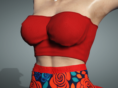 Realistic Sexy Girl Eva with Dancing Animation 3Dモデル
