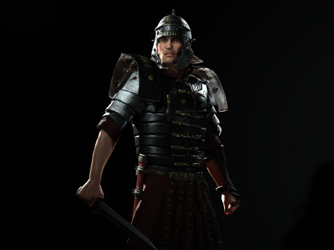 Roman Soldier 3D Model