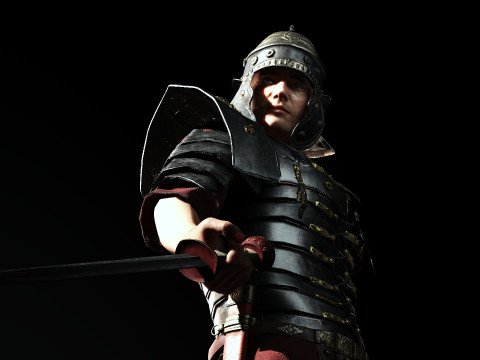 Roman Soldier 3D Modell