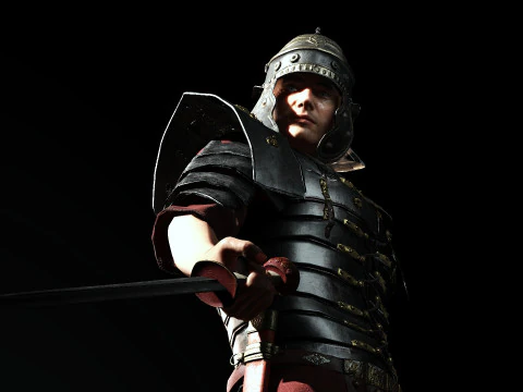 Prajurit Romawi Model 3D