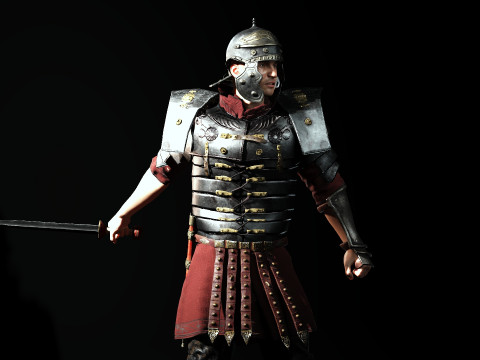 Roman Soldier 3D Modell