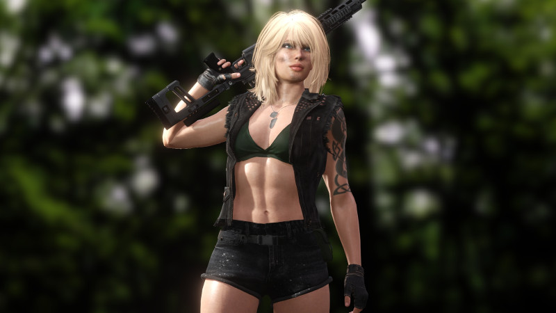 Sexy Sniper 3D Model .c4d .max .obj .3ds .fbx .stl .blend 