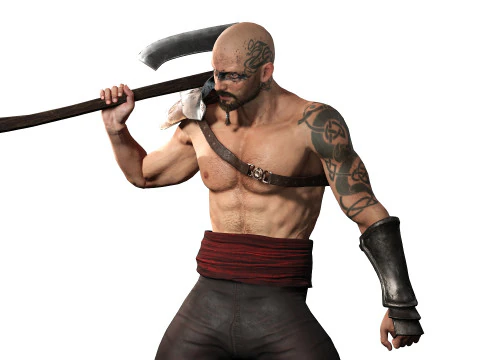 Guerriero vichingo Modello 3D