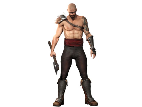 Guerriero vichingo Modello 3D