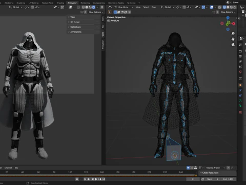 Moon Knight 3D Model