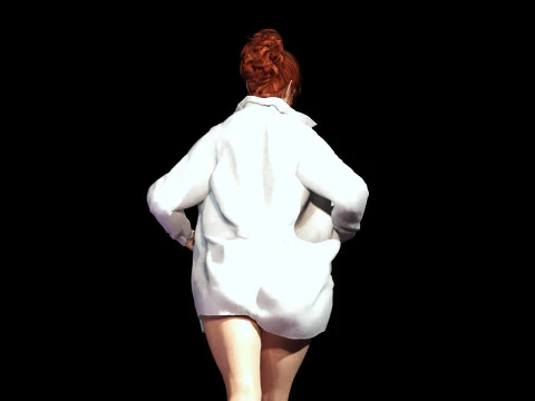 estou atrasado para o trabalho Modelo 3D