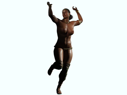 African Queen 3D Model