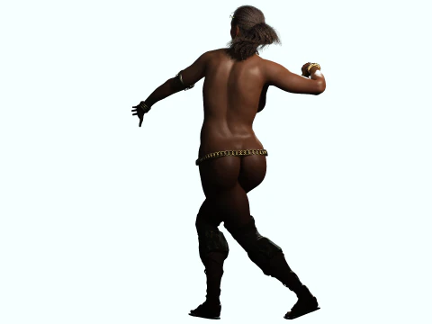 African Queen 3D Model