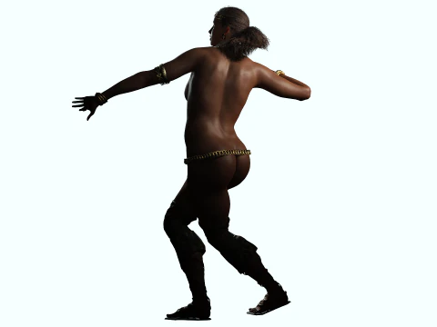 African Queen 3D Model