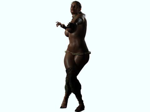 African Queen 3D Модель
