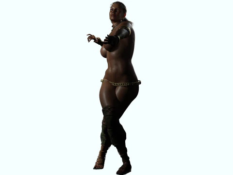 African Queen 3D Model