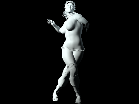 African Queen 3D Модель