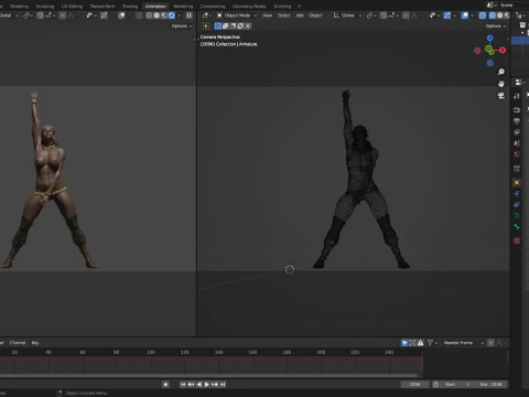 African Queen 3D Model