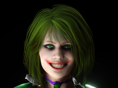 Pelawak Wanita Model 3D