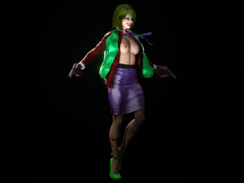 Pelawak Wanita Model 3D