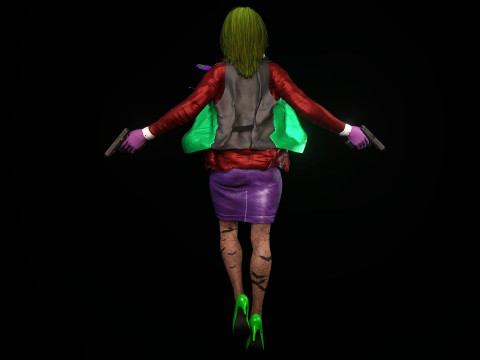 Pelawak Wanita Model 3D