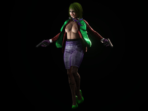 Pelawak Wanita Model 3D