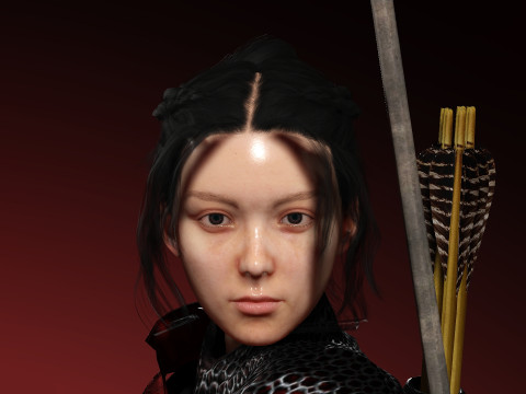 緋色の侍 3Dモデル