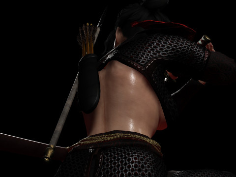 緋色の侍 3Dモデル