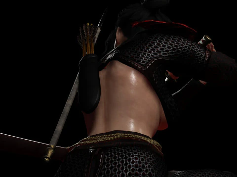 Scarlet Samurai 3D Model