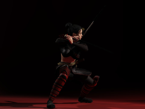 緋色の侍 3Dモデル