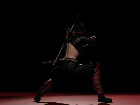 緋色の侍 3Dモデル