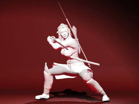 Scarlet Samurai 3D Model