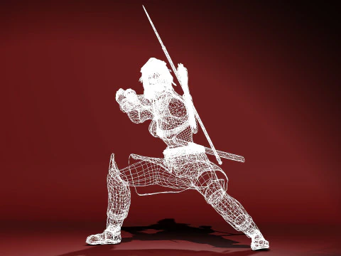Scarlet Samurai 3D Model
