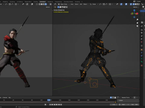 Scarlet Samurai 3D Model