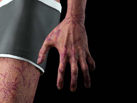 Zombie maschio Modello 3D