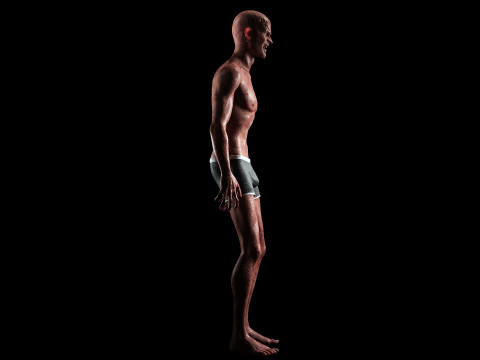 Zombie maschio Modello 3D