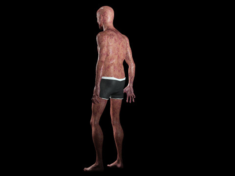 Zombie maschio Modello 3D