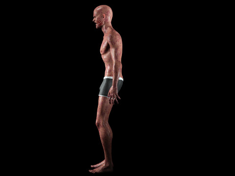 Zombie maschio Modello 3D