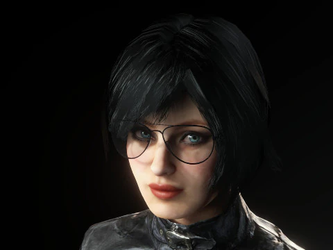 Mysterious Girl Aria 3D Model