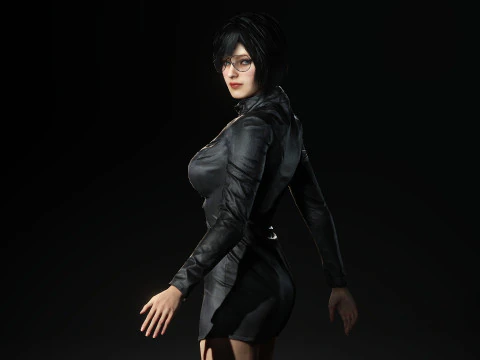 Mysterious Girl Aria 3D Model