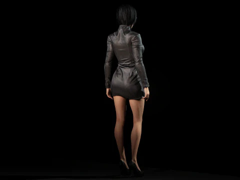 Mysterious Girl Aria 3D Model