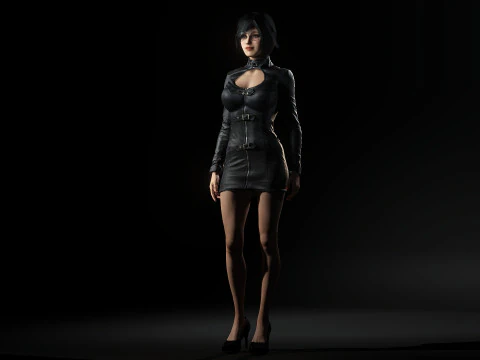 Mysterious Girl Aria 3D Model