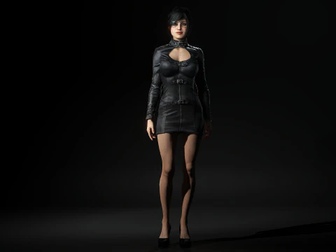Mysterious Girl Aria 3D Model