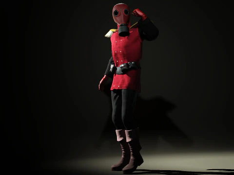 Golden Age Deapool 3D Model