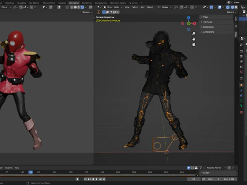 Golden Age Deapool 3D Model