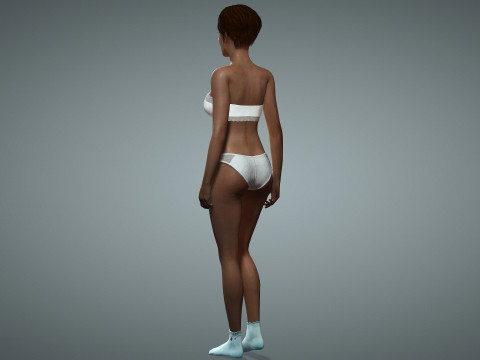 Wanita Hamil Seksi Model 3D
