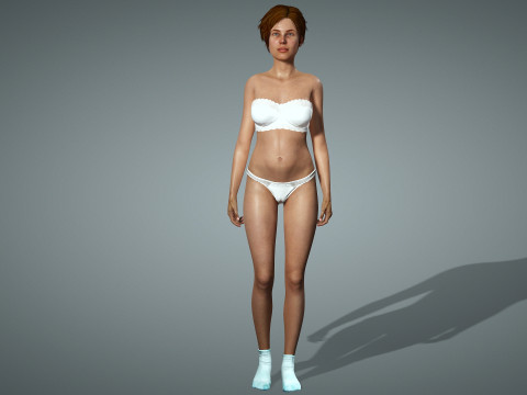 Wanita Hamil Seksi Model 3D