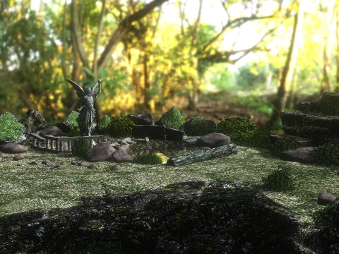 Garden of Ruins 3D Model