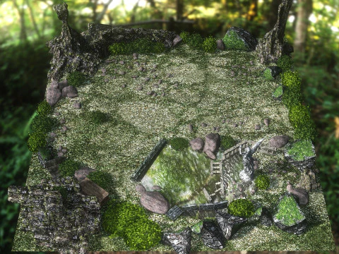 Garden of Ruins 3D Model